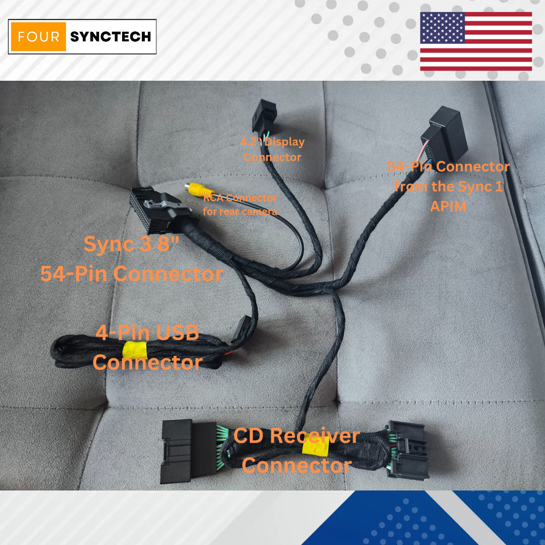 2013-2014 Ford F-150 Conversion Harness (Sync 1 4.2" to Sync 3 8")
