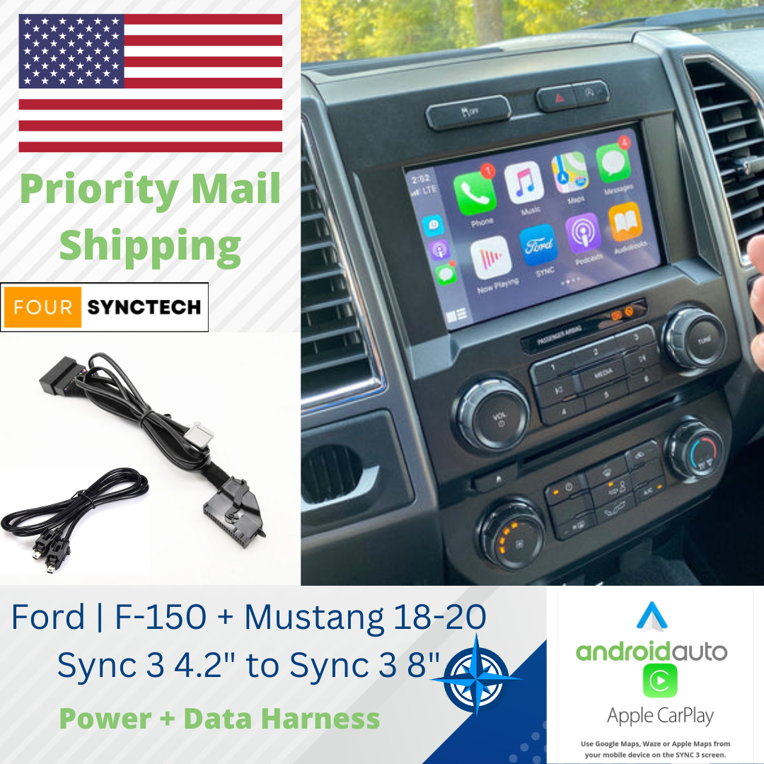 2018-2020 Ford F-150 Mustang Power + Data Harness (Sync 3 4.2" to Sync 3 8")