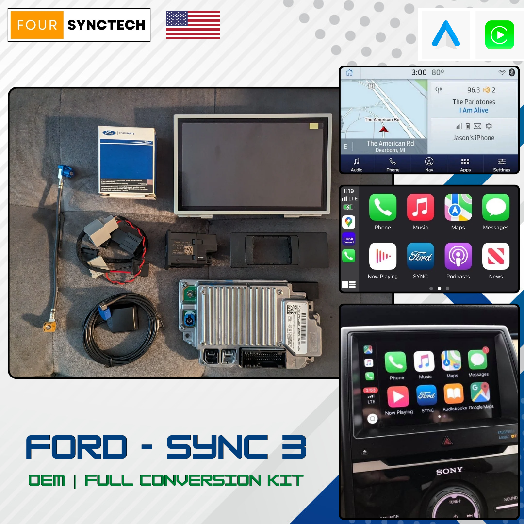 2013 - 2015 Ford Flex Sync 3 Conversion Full Kit – FourSyncTech