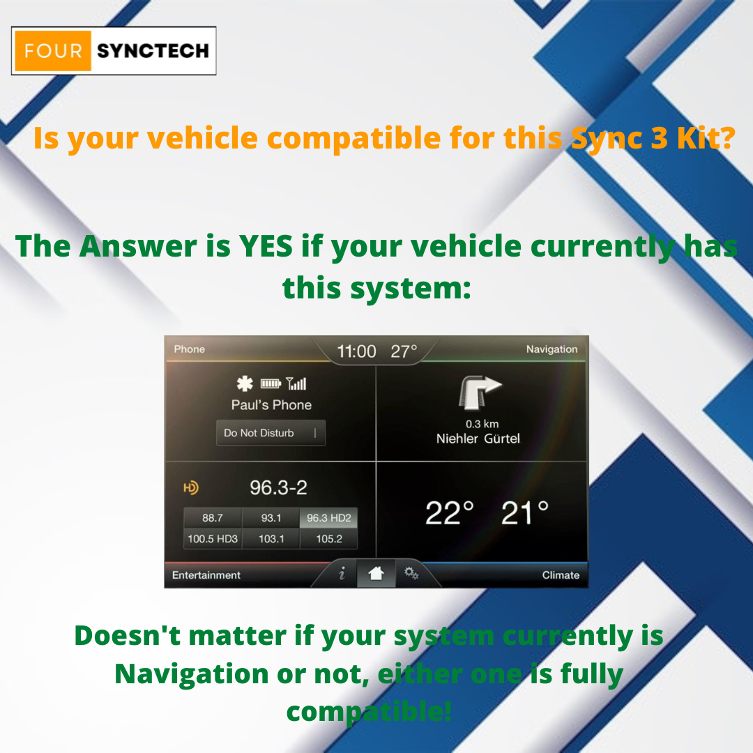 2015 - 2017 Ford F-150 Sync 2 to 3 Full Conversion Kit