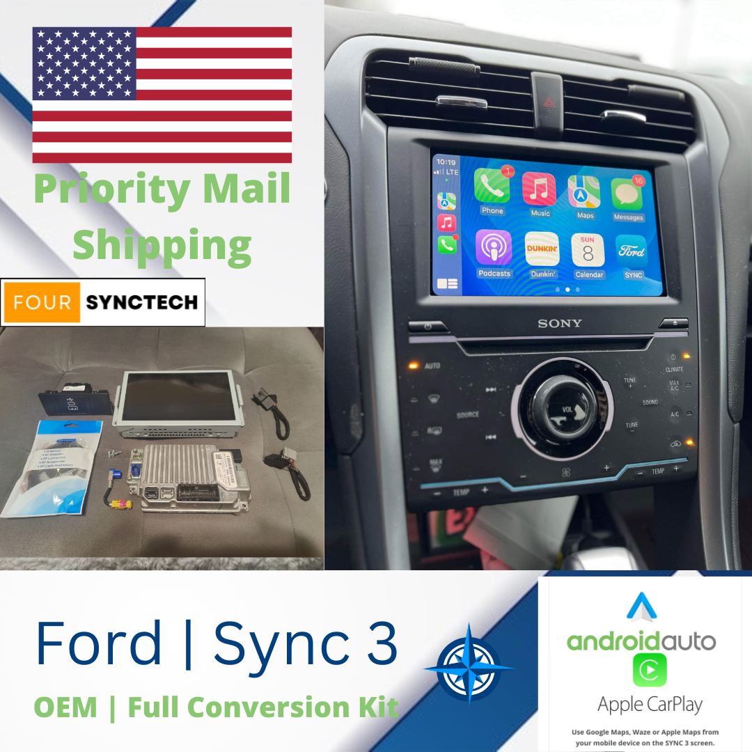 2013 - 2016 Ford Fusion Sync 3 Conversion Full Kit