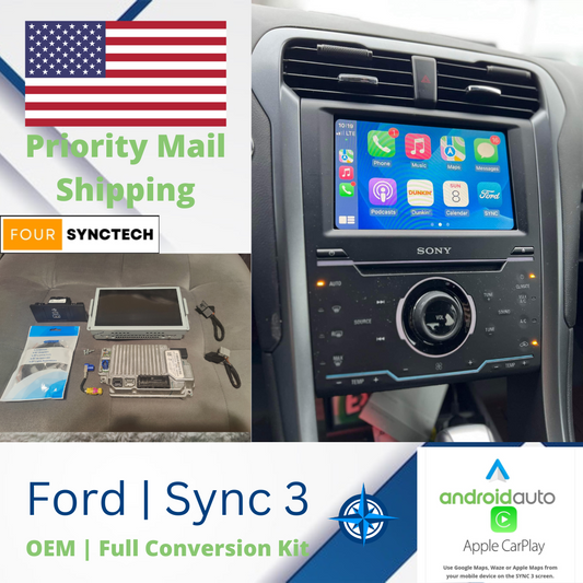 2013 - 2016 Ford Fusion Sync 3 Conversion Full Kit