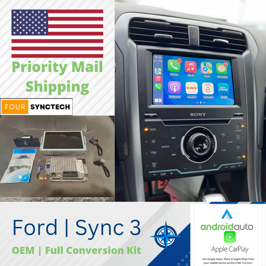 2013 - 2016 Ford Fusion Sync 3 Conversion Full Kit