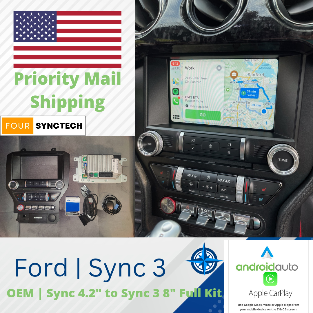 2015 - 2020 Ford Mustang Sync 4.2" to 3 Full Conversion Kit