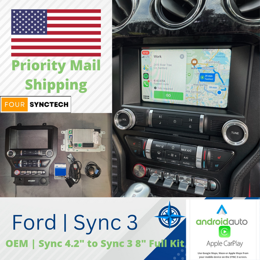 2015 - 2020 Ford Mustang Sync 4.2" to 3 Full Conversion Kit