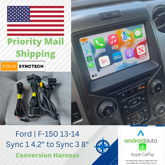 2013-2014 Ford F-150 Conversion Harness (Sync 1 4.2" to Sync 3 8")