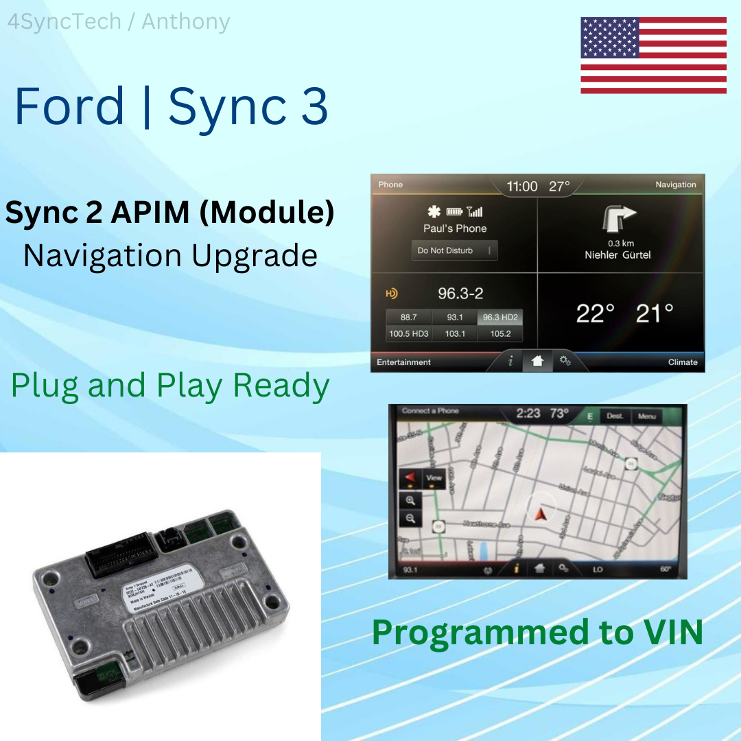 OEM Ford Lincoln Sync 2 Receiver Module APIM With NAVIGATION (Programmed to VIN)