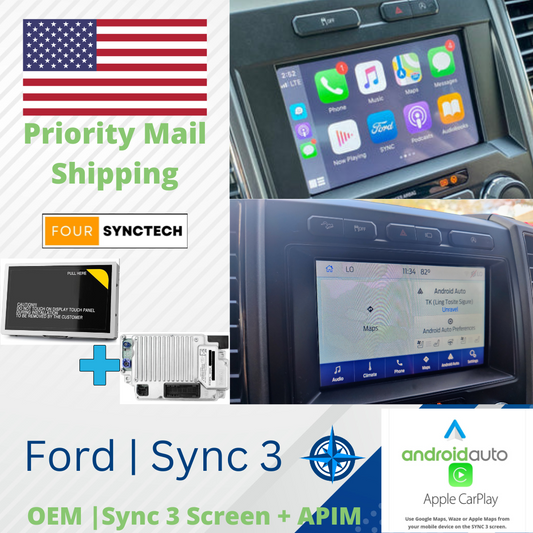 2016+ Ford Sync 3 APIM + 8" Screen (OEM and Updated to V3.4)