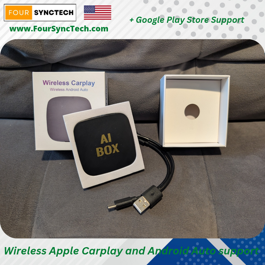 Wireless Apple CarPlay and Android Auto (App Store Support + Streaming)