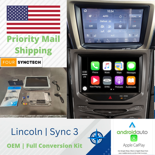 2011 - 2016 Lincoln MKX Sync 3 Conversion Full Kit