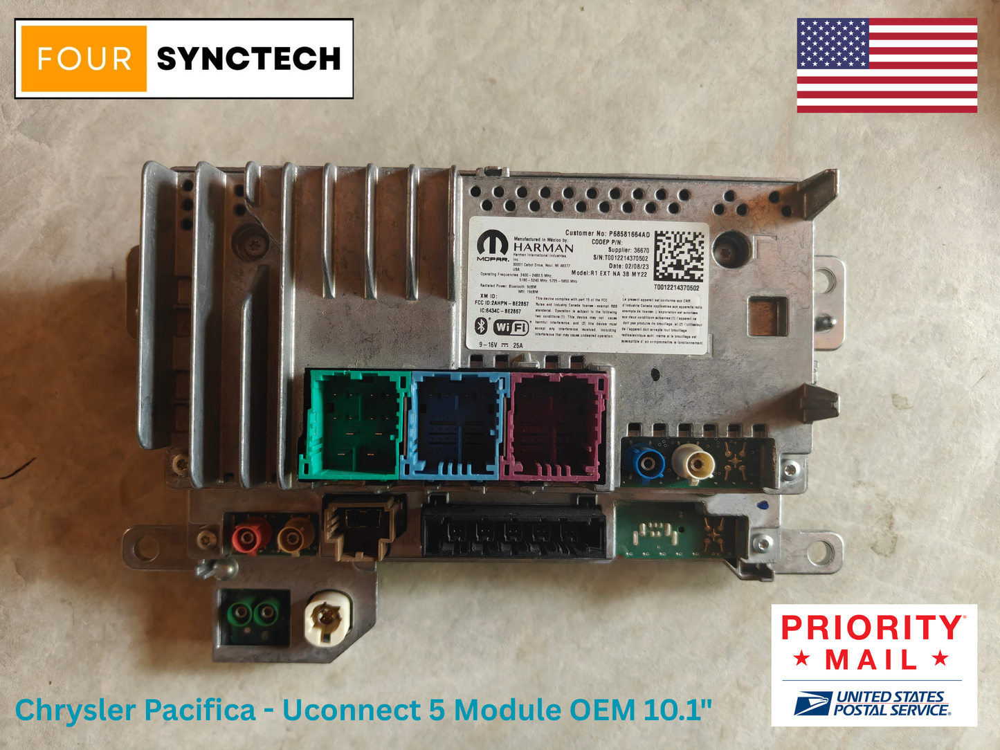 Chrysler Pacifica - Uconnect 5 Module OEM 10.1"