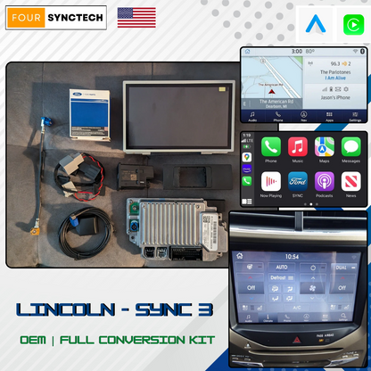 2011 - 2016 Lincoln MKX Sync 3 Conversion Full Kit
