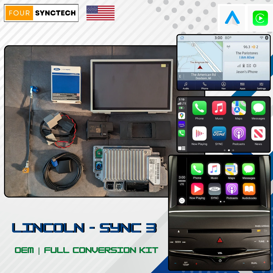2013 - 2016 Lincoln MKS Sync 3 Conversion Full Kit