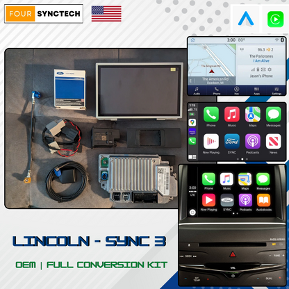 2013 - 2016 Lincoln MKS Sync 3 Conversion Full Kit