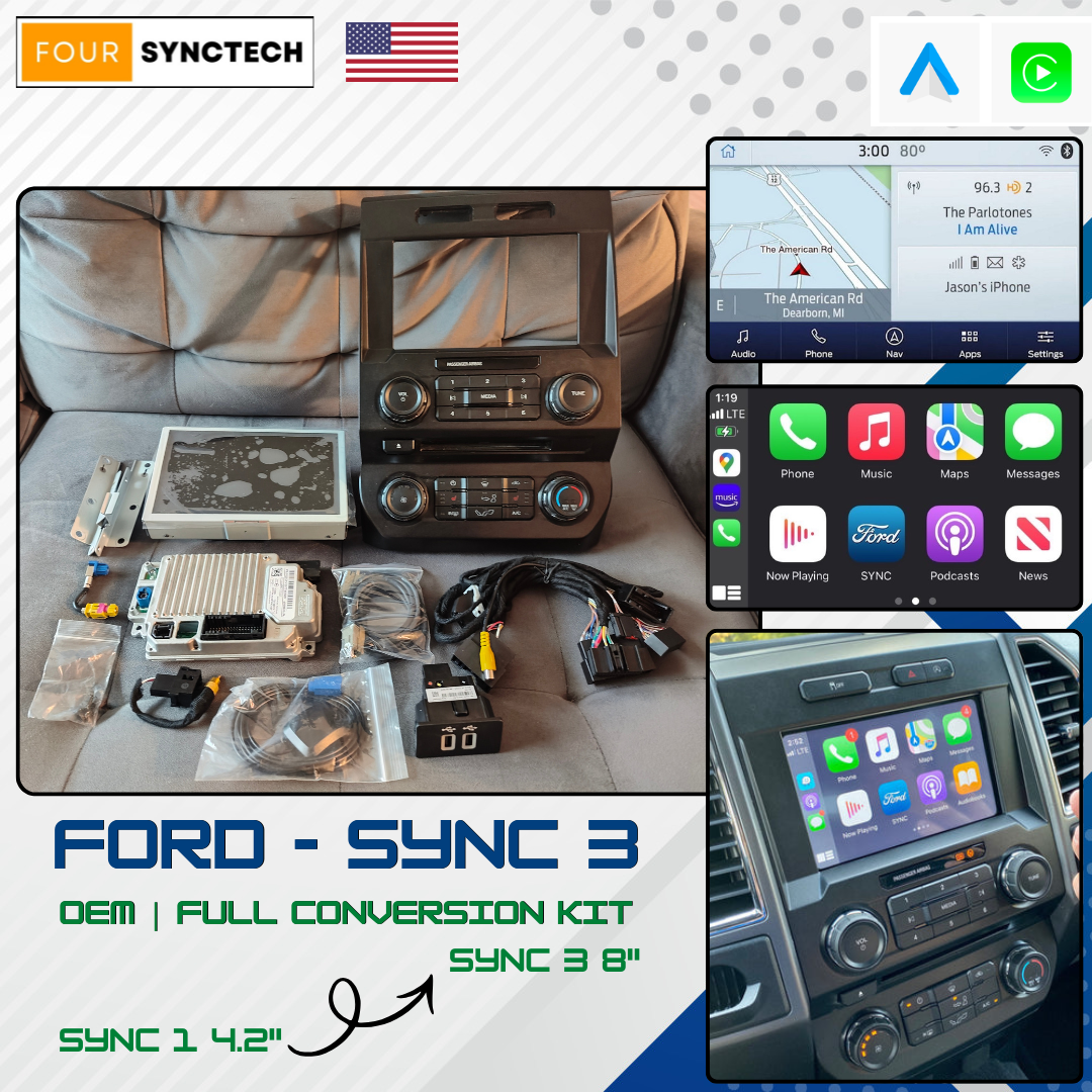 2018 - 2022 Ford F-150 F-250 Sync 4.2" to 3 Full Conversion Kit