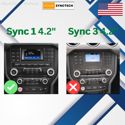 2015-2017 Ford F-150 Mustang Conversion + Data Harness (Sync 1 4.2" to Sync 3 8")