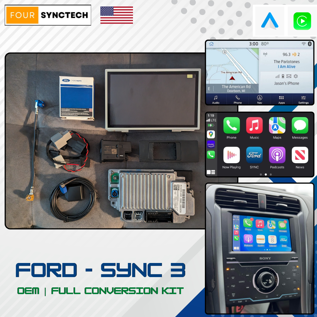 2013 - 2016 Ford Fusion Sync 3 Conversion Full Kit