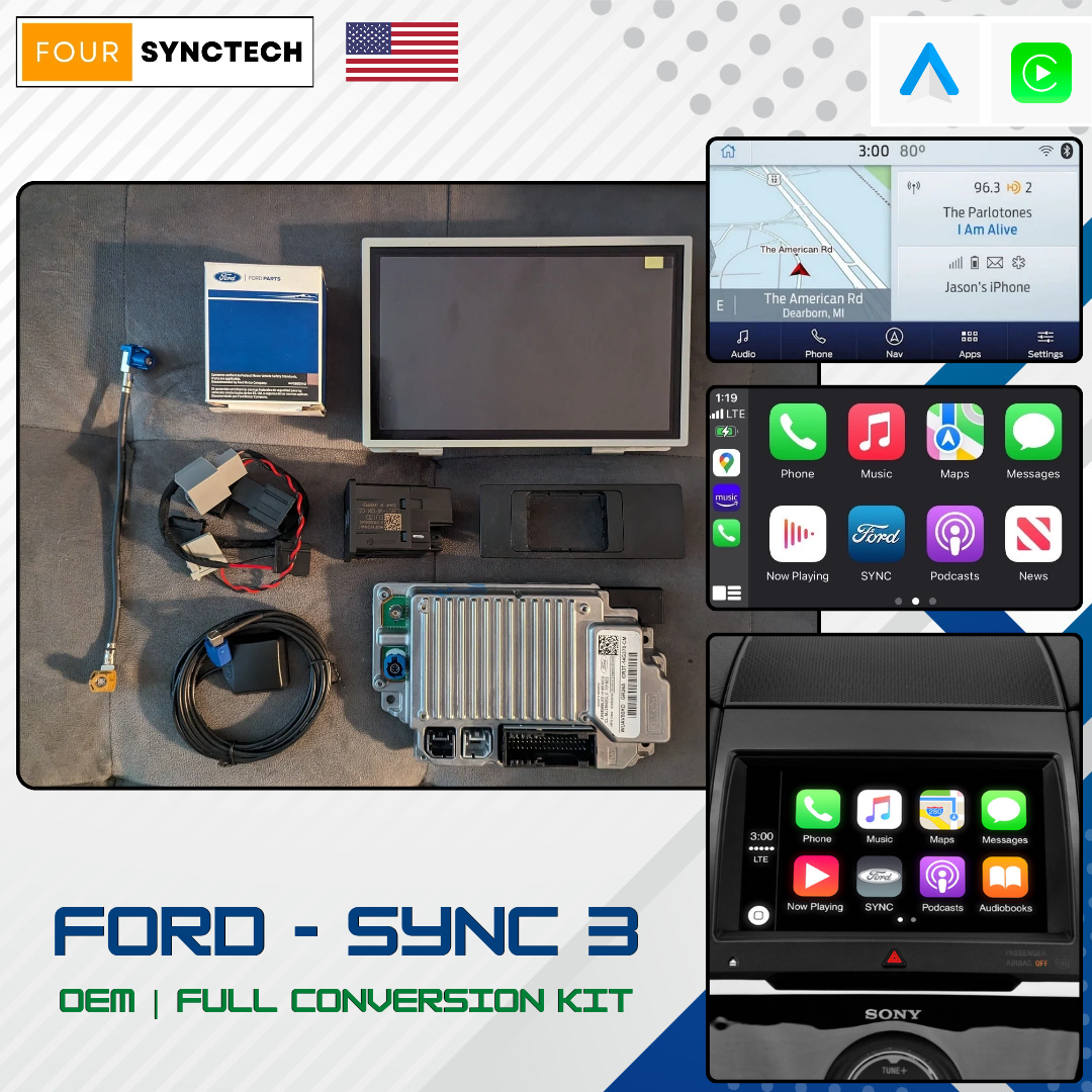 2013 - 2016 Ford Taurus Sync 3 Conversion Full Kit