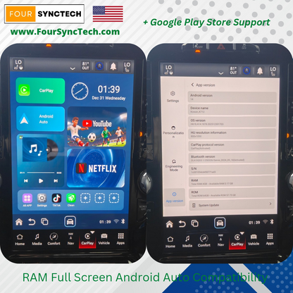 RAM Full Screen Wireless Android Auto Dongle UC5