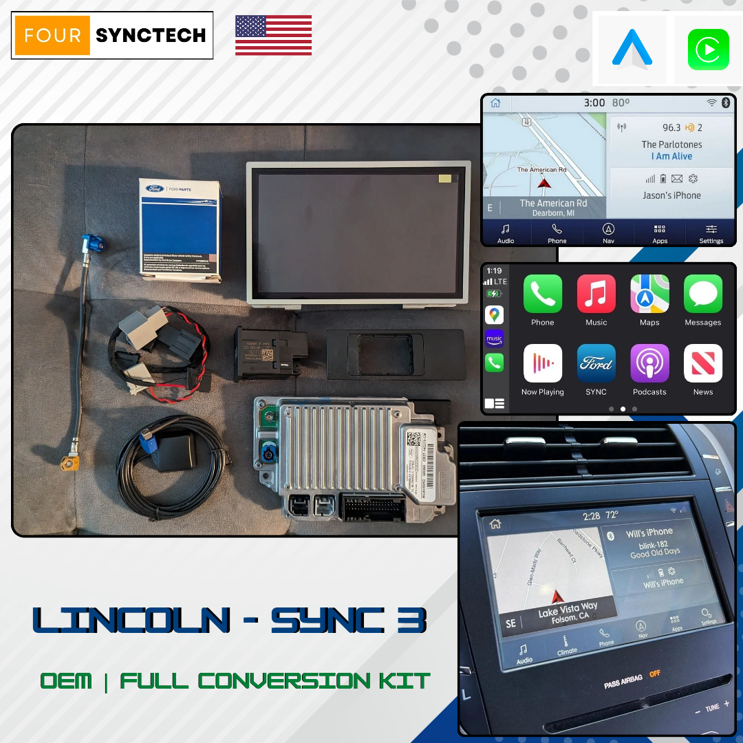 2013 - 2016 Lincoln MKZ Sync 3 Conversion Full Kit
