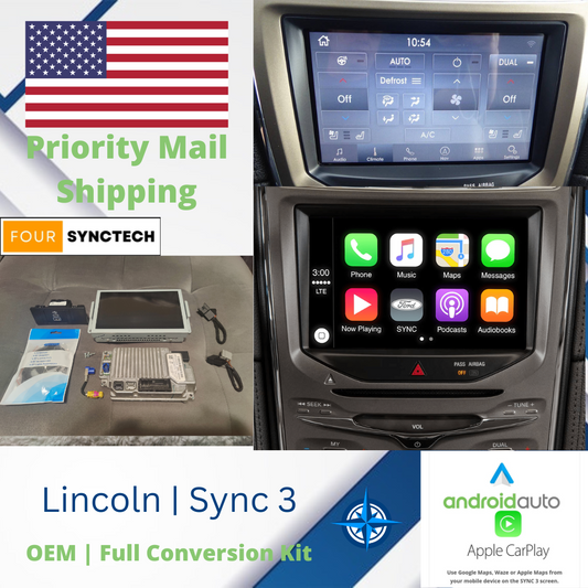 2011 - 2016 Lincoln MKX Sync 3 Conversion Full Kit